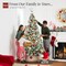 Best Choice Products Pre-Lit Sage Green Christmas Pine Tree w/ Flocked Branches, Warm-White Lights